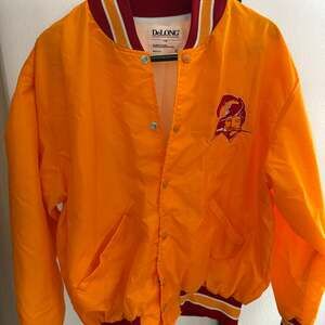 Vintage Stitched Tampa Bay Buccaneers Creamsicle DeLong Jacket